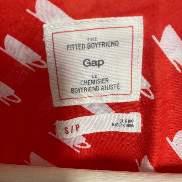 Gap Orange Coffee cup Shirt , small size - Picture 3 of 4